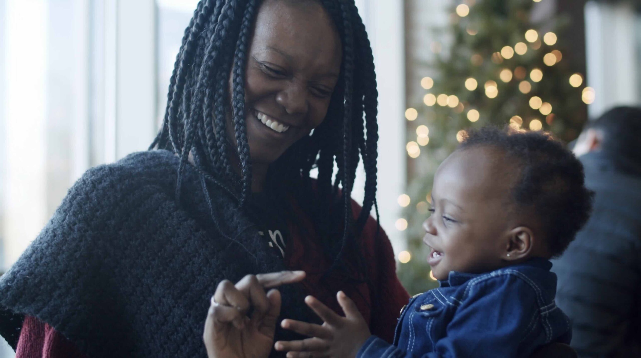 christmas advent family smile